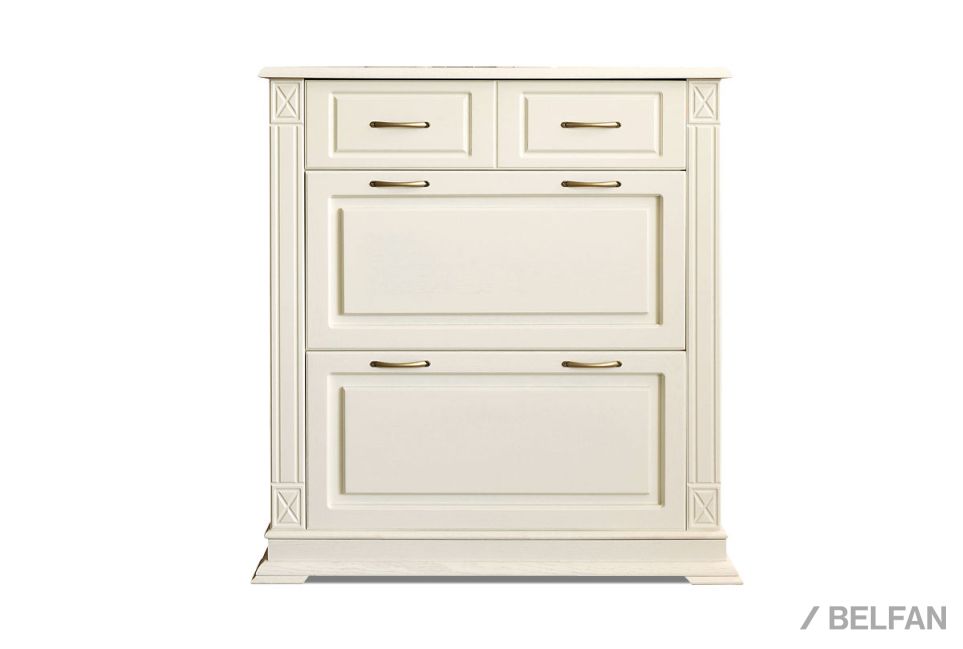 Тумба для обуви "Верди Люкс" 21 массив и шпон дуба 2