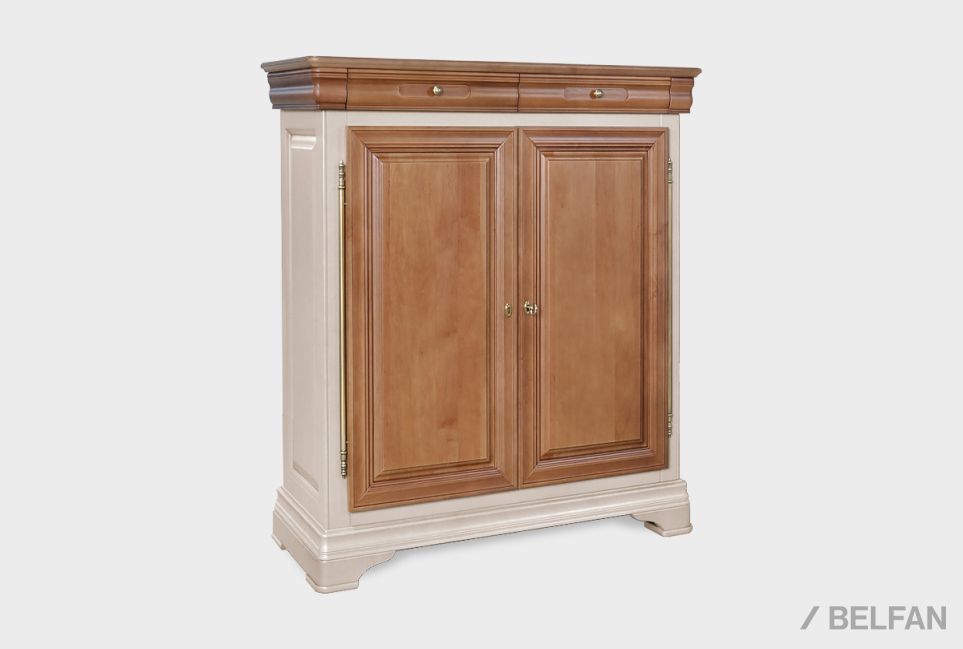 Тумба высокая "Оливия" (фасады) массив и шпон ольхи 1