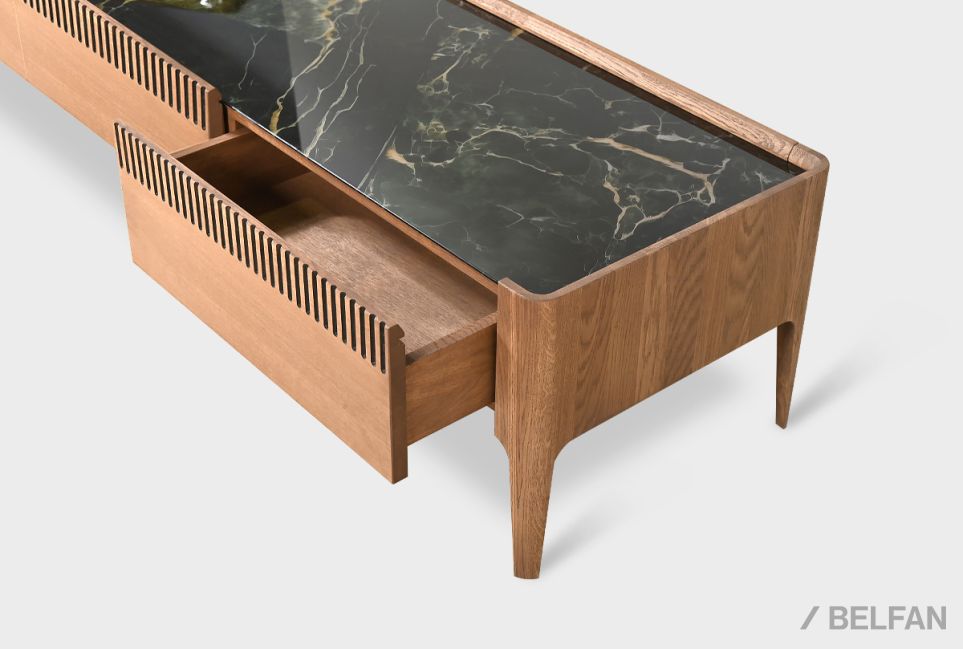 Тумба под ТВ "Bergamo" 170 массив дуба 4