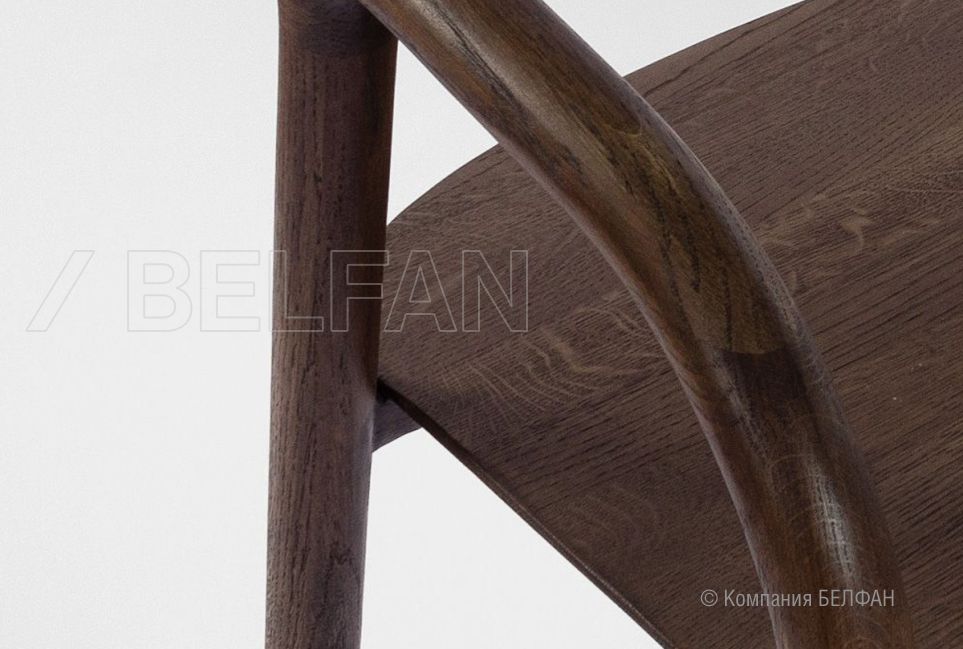Стул "Лугано" с подлокотниками массив берёзы 6