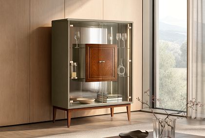 Тумба высокая "Сакраменто" (стекло)