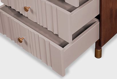 Комод "Меридиан" 5 (высокий); 5 ящиков; *А-017.105; к-шоколадный дуб, ф-нирвана