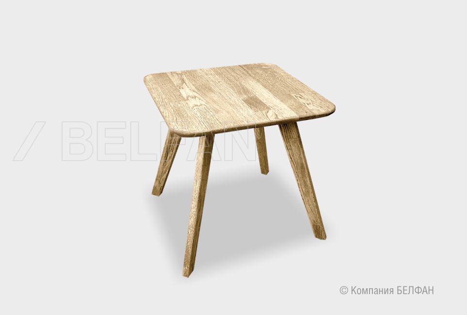 Стол журнальный "Art Collection" квадратный 261 массив дуба 1