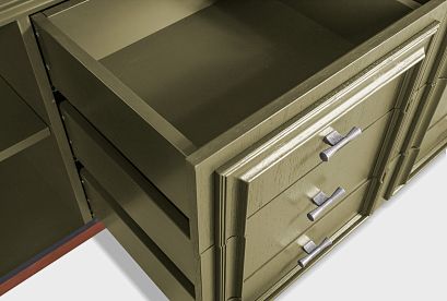 Тумба "Сакраменто" 3 (с ящиками); *А-016.49; олива, орех