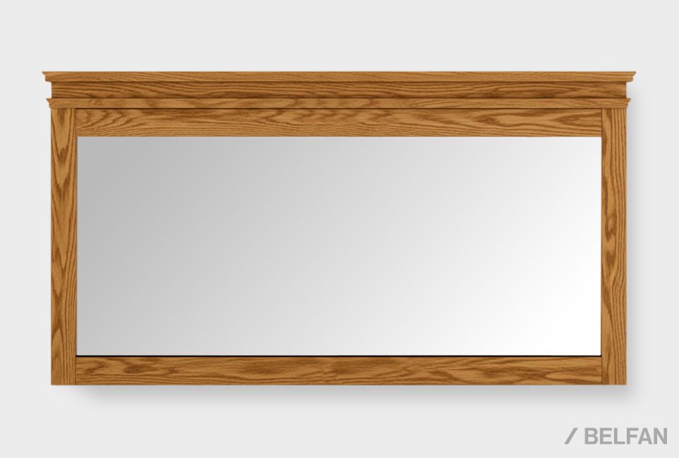 Зеркало настенное "Сакраменто" 145 МДФ, шпон дуба 1