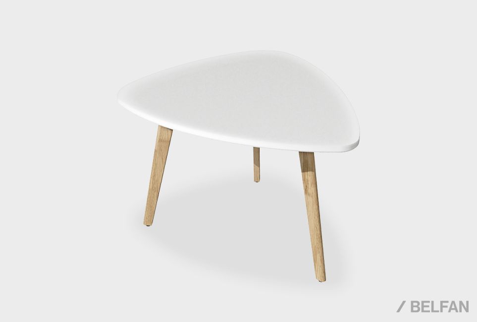 Стол журнальный "Wallstreet" треугольный 265 массив дуба, МДФ 1