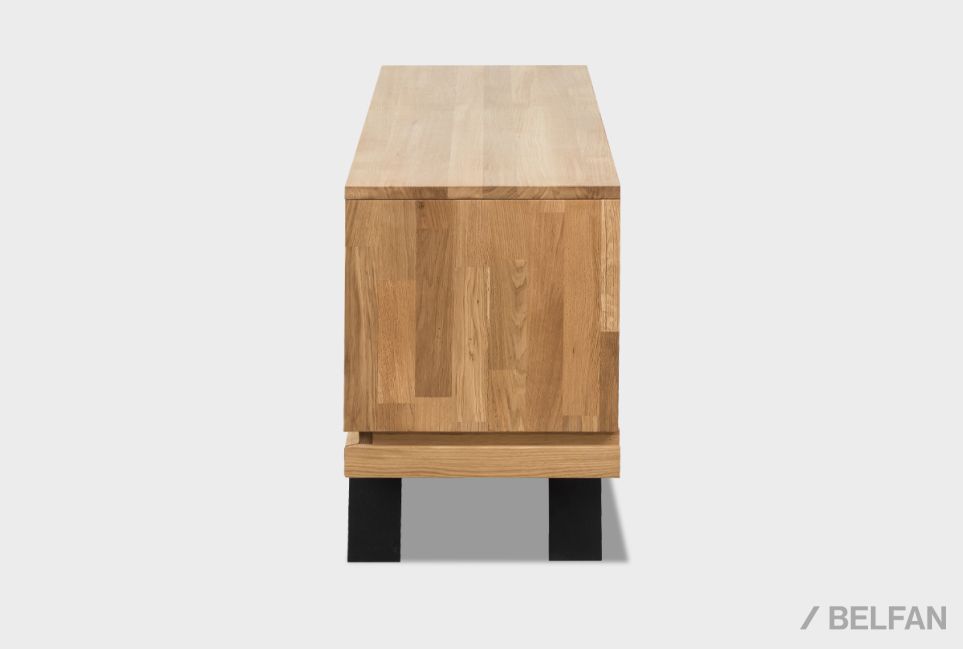 Тумба под ТВ "Etna" 200 массив дуба, металл 3