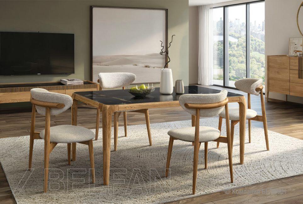 Стол обеденный "Bergamo" массив дуба 6