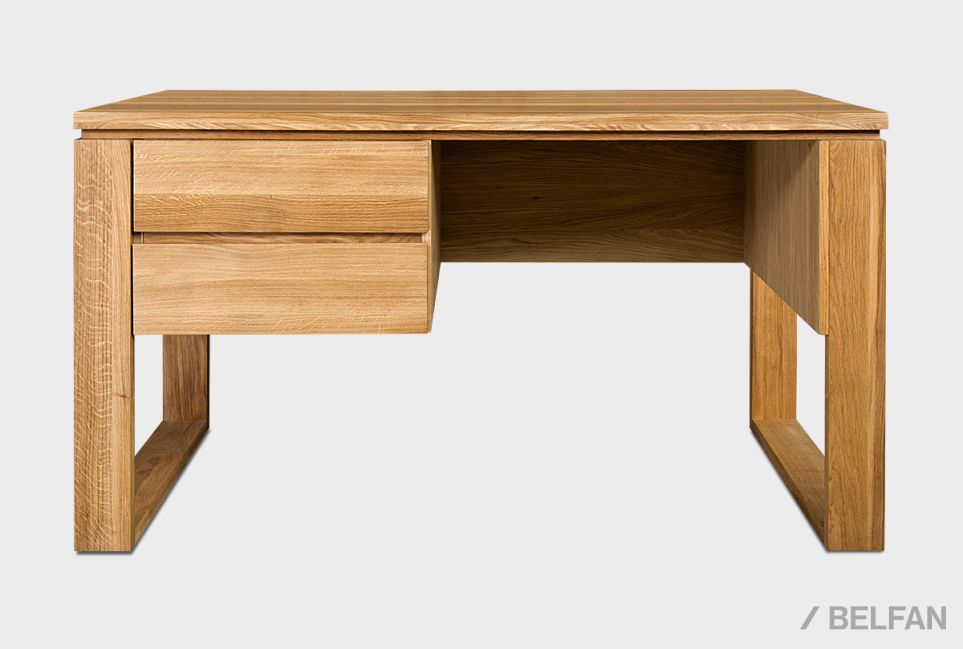 Стол письменный "Берген" В массив и шпон дуба 6