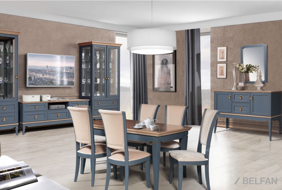 Витрина 2-х дверная "Стюарт" массив и шпон дуба 5