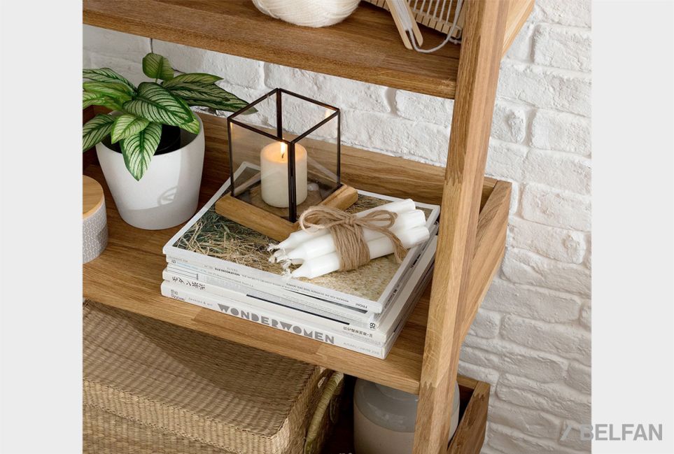 Стеллаж "Ирвинг" массив дуба 4