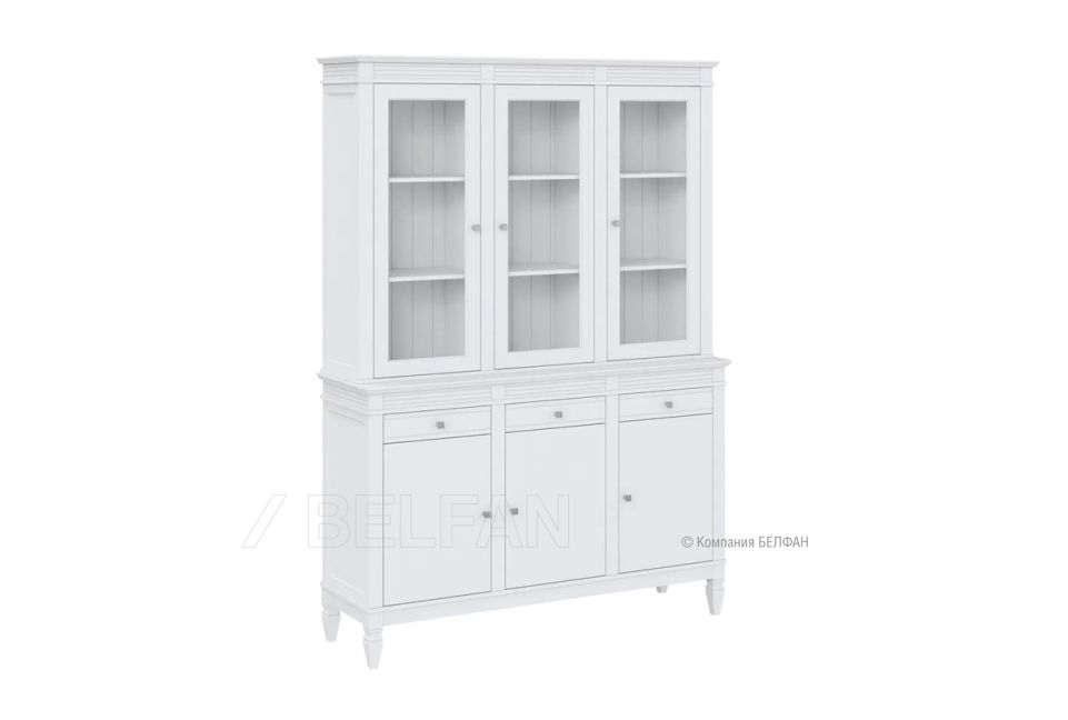 Буфет "Ольса" 330/333; серый 7042+антик 24