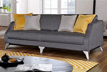 "Gabrisa" диван 3-х местный; раскл.; 3М; "Тик-так" (1450х2100); орех светлый Е-50А; Glow08Olive(38988)+Glow07Amber(38987)+Glow07Amber(38987; (гр.1 /МТ