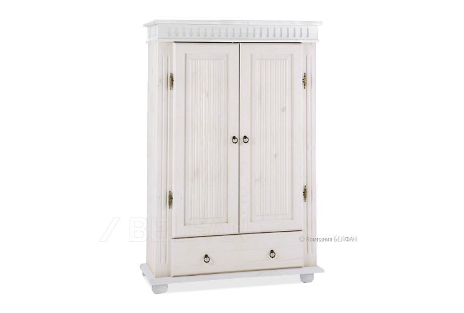 Шкаф "Хельсинки-21"; белый воск+антик