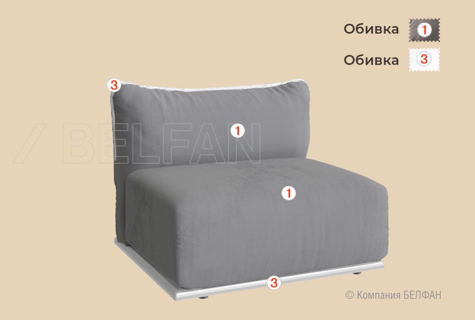 "Ferre" секция одноместная 2