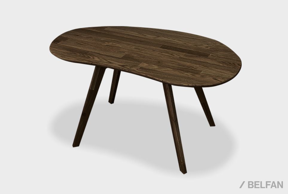 Стол журнальный "Art Collection" овальный 267 массив дуба 1