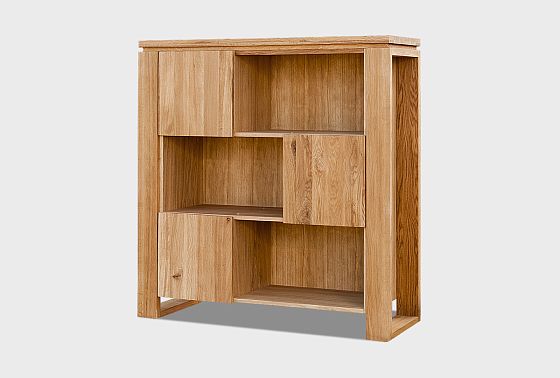 Стеллаж "Берген" В-123 массив и шпон дуба 5