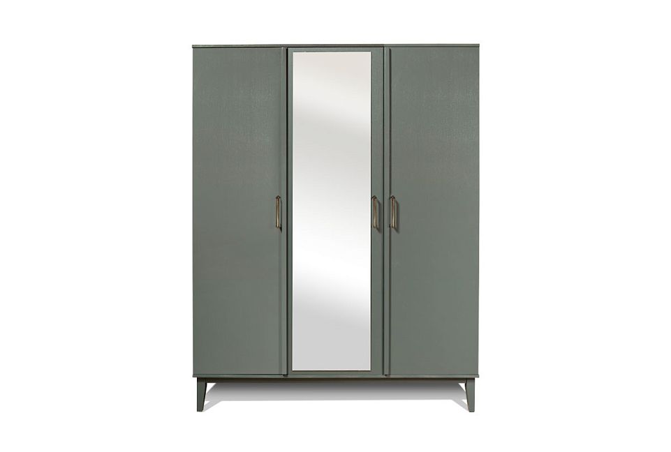 Шкаф 3-х дверный "Chicago"; платина