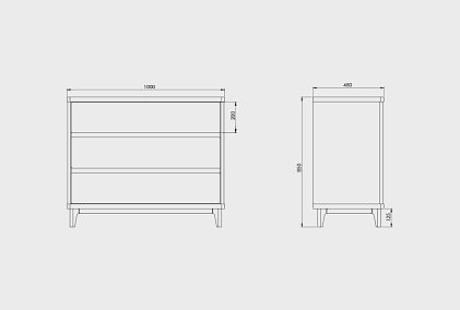 Комод "Wallstreet" 3