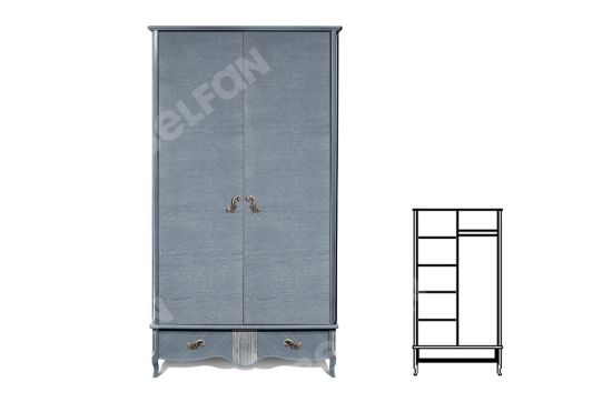 Шкаф для одежды "Katrin" 2-х дв. без зеркала