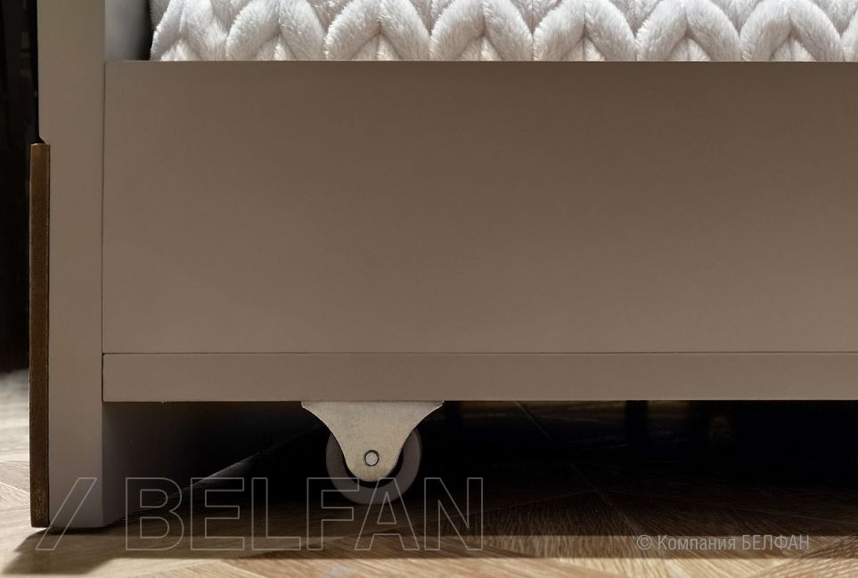 Кровать-диван под два матраса "Brianson" массив и шпон дуба, МДФ 5