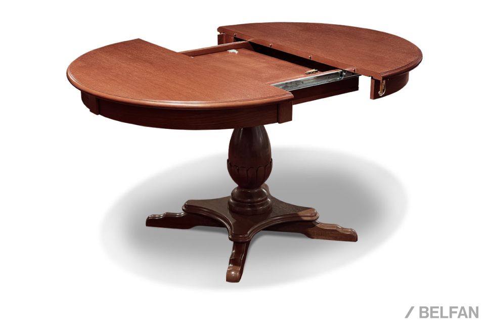 Стол обеденный "Полонез" (круглый) массив и шпон дуба 2