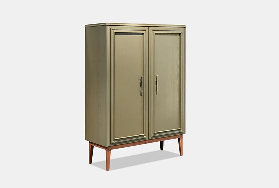 Тумба высокая "Сакраменто" массив и шпон дуба, МДФ 3