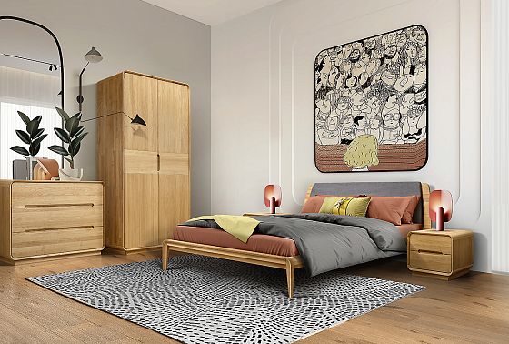 Комод "Монблан" 3 массив дуба 9