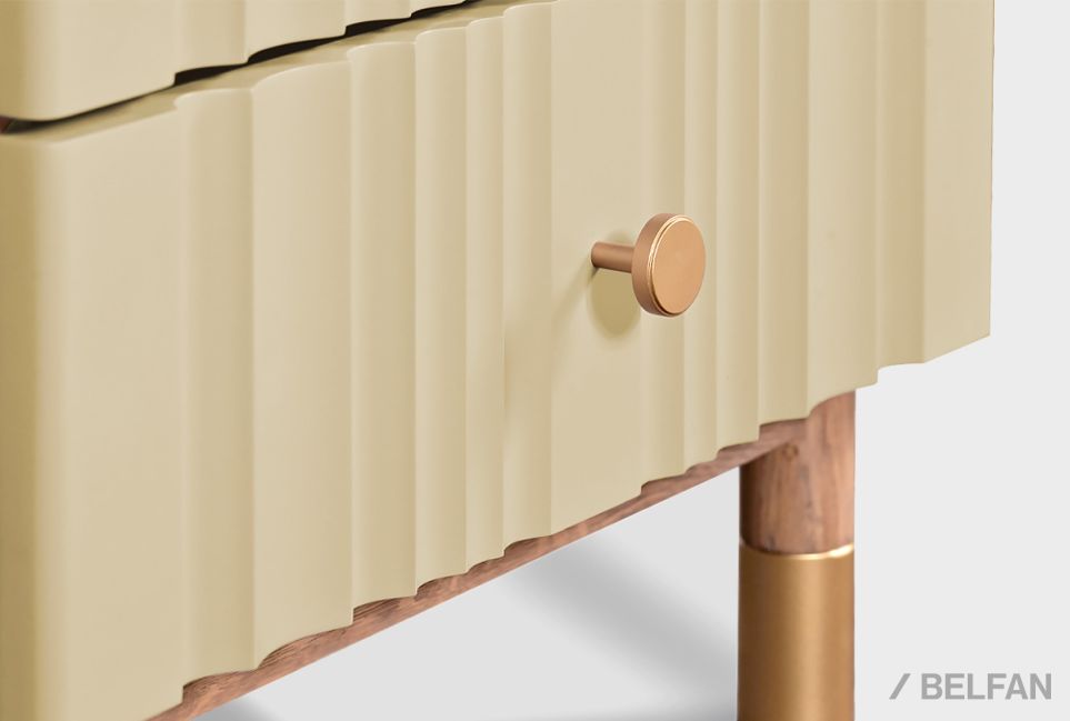 Тумба прикроватная "Меридиан" массив дуба, МДФ 2