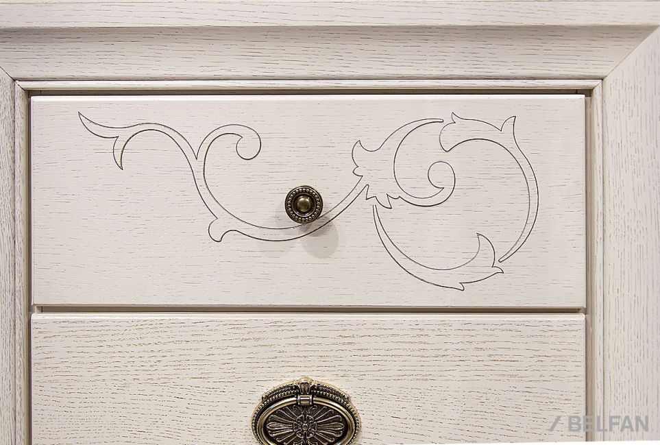 Тумба прикроватная "Соната" (декор) массив и шпон дуба 4