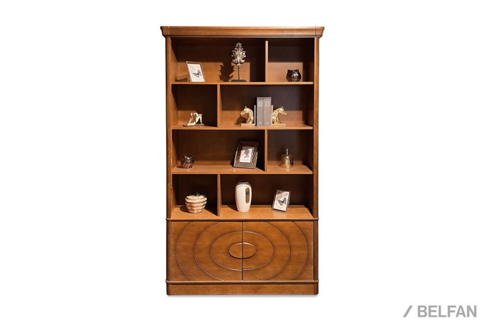 Стеллаж "Офелия" массив и шпон ольхи 1