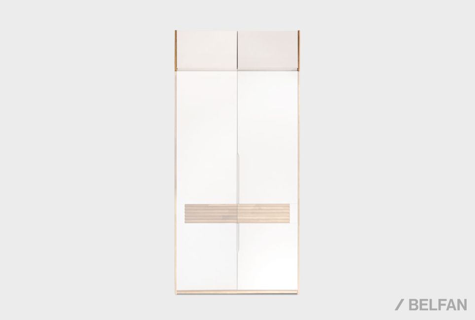 Дополнительная секция для шкафа 2-х дв. "Уоллстрит" массив дуба, МДФ 4