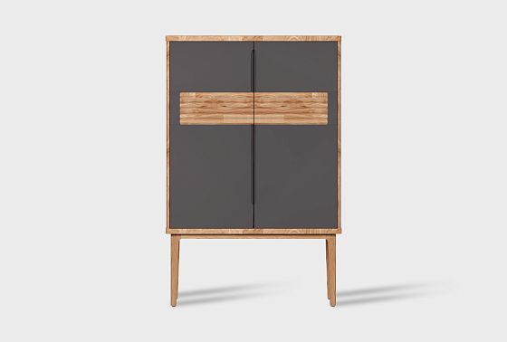 Тумба высокая "Wallstreet" массив дуба, МДФ 4