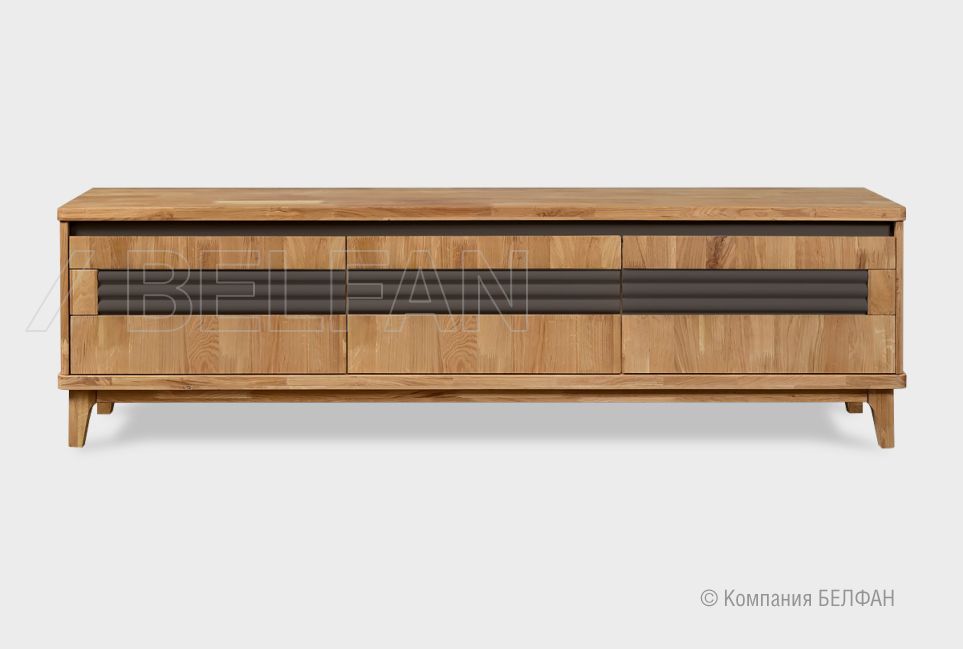 Тумба под ТВ "Wallstreet" 170 массив дуба, МДФ 5