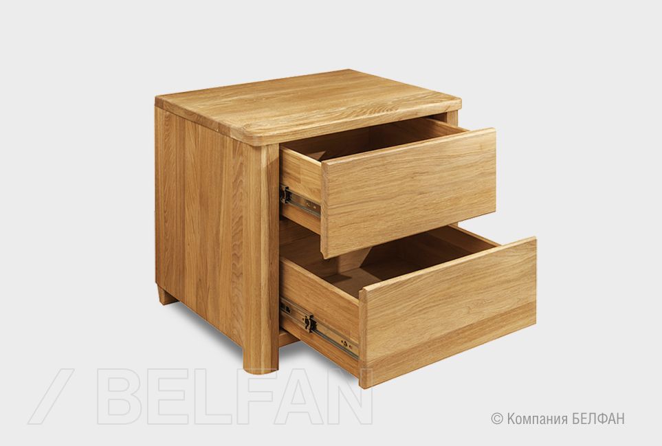Тумба прикроватная "Норд" массив дуба 3