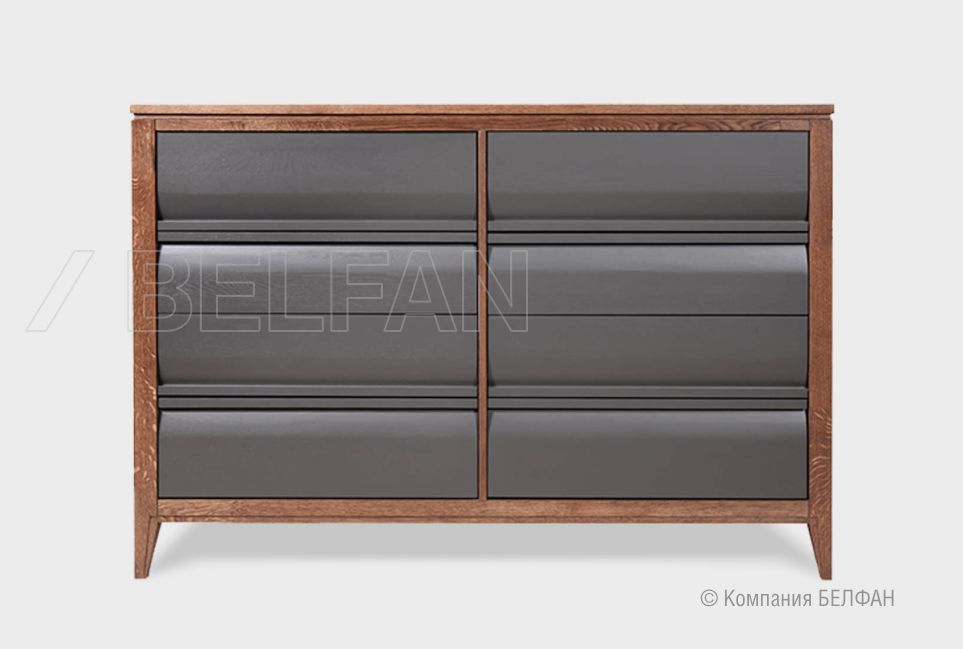 Комод "Dakota" массив и шпон дуба, МДФ 2