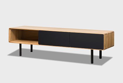 Тумба под ТВ низкая "Норман" 3 с нишей (левая)