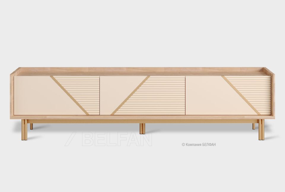 Тумба под ТВ "Avenue" 180; к-персиковое масло, ф-нюд