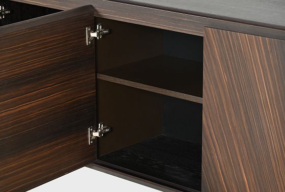 Тумба "Монреаль" 3 шпон дуба, МДФ, металл 12