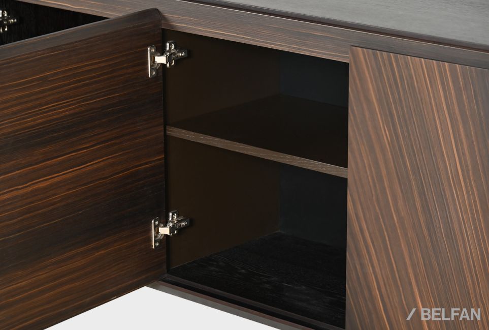 Тумба "Монреаль" 3 шпон дуба, МДФ, металл 9