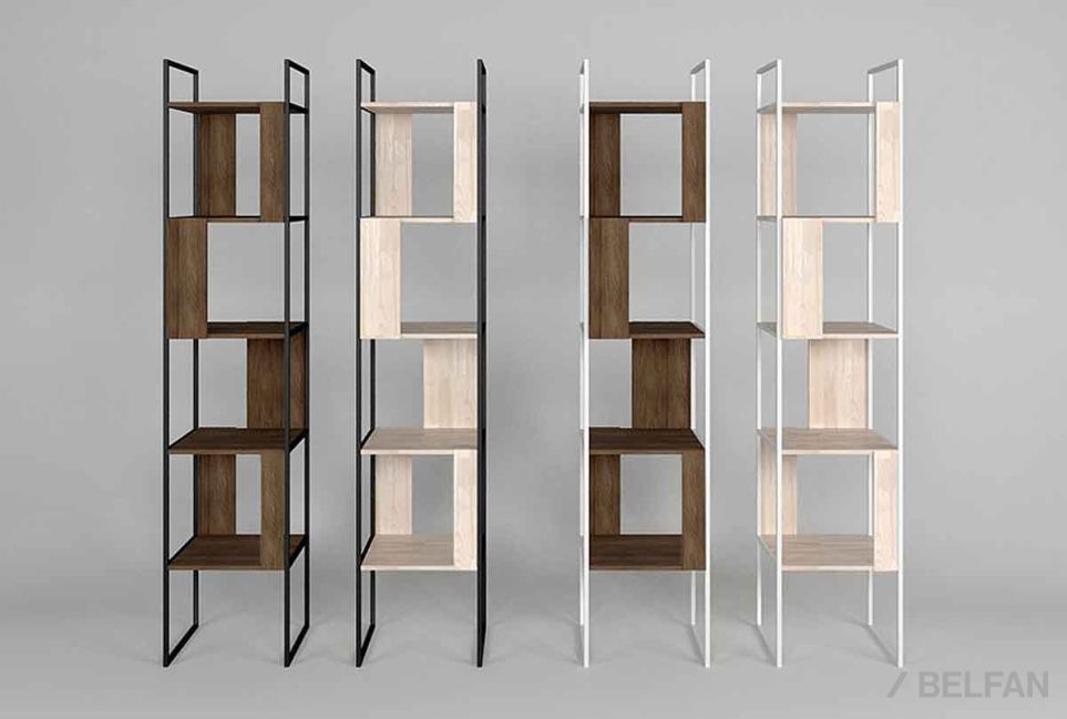 Стеллаж "Art Collection" 430 массив дуба, металл 3
