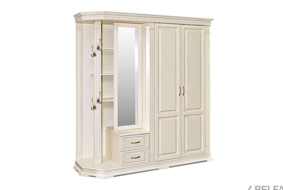 Шкаф комбинированный "Верди Люкс" 1 массив и шпон дуба 1