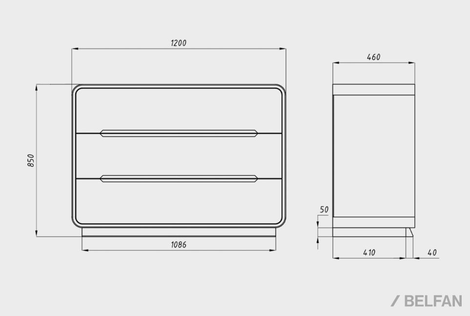 Комод "Монблан" 3 массив дуба 2