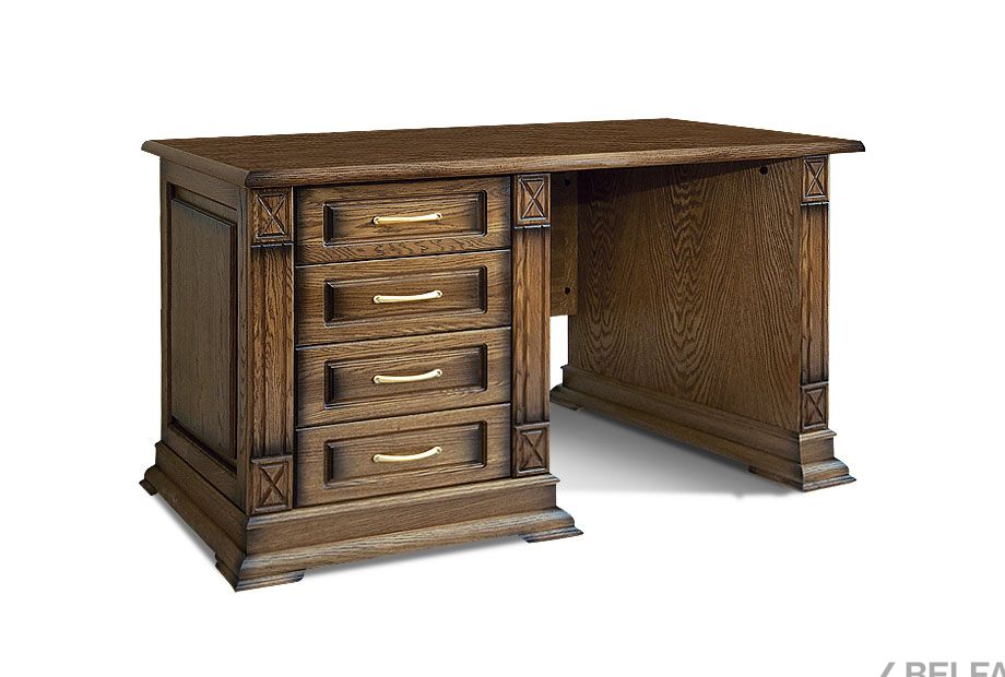 Стол письменный "Верди Люкс 9" массив и шпон дуба 1