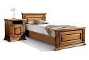 Кровать "Верди Люкс" (высокое изножье); с основанием, без матраса; (800x2000); черешня