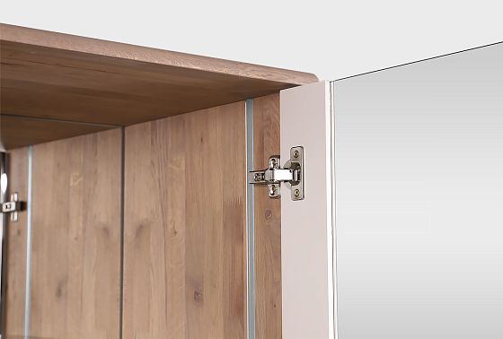 Витрина 2-х дверная "Меридиан" массив дуба, МДФ 3