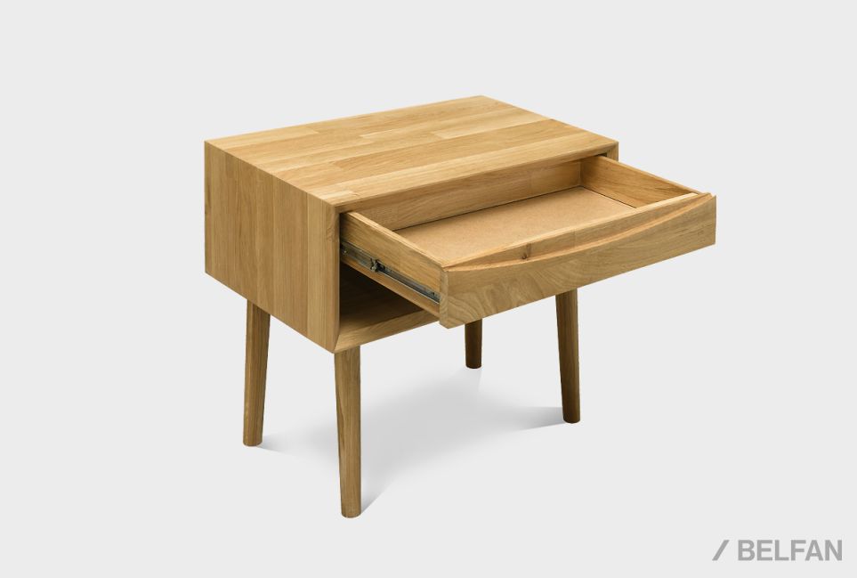 Тумба прикроватная "Ирвинг" (с нишей) массив дуба 2