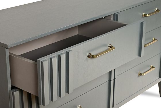 Комод "Чикаго" (6 ящиков) массив и шпон дуба 8