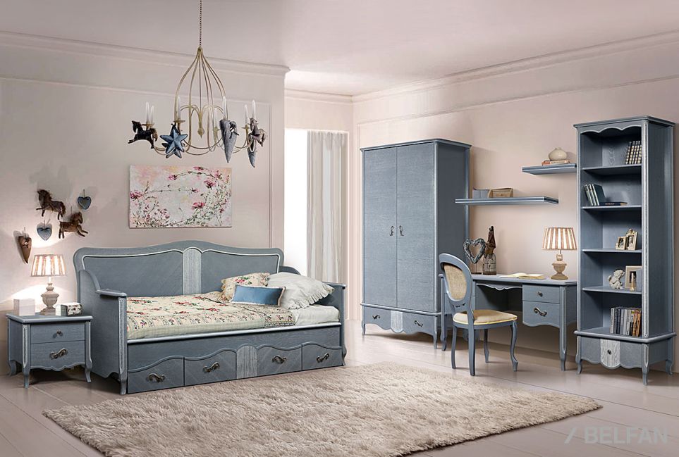 Полка навесная "Katrin" массив и шпон дуба 2