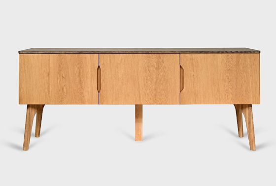 Тумба "Элва" D-3 массив и шпон дуба 10